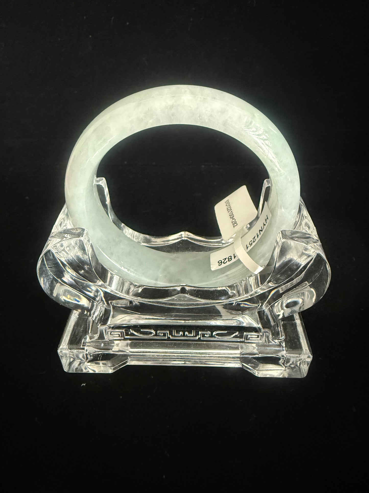282. Glossy light blue base jade bangle