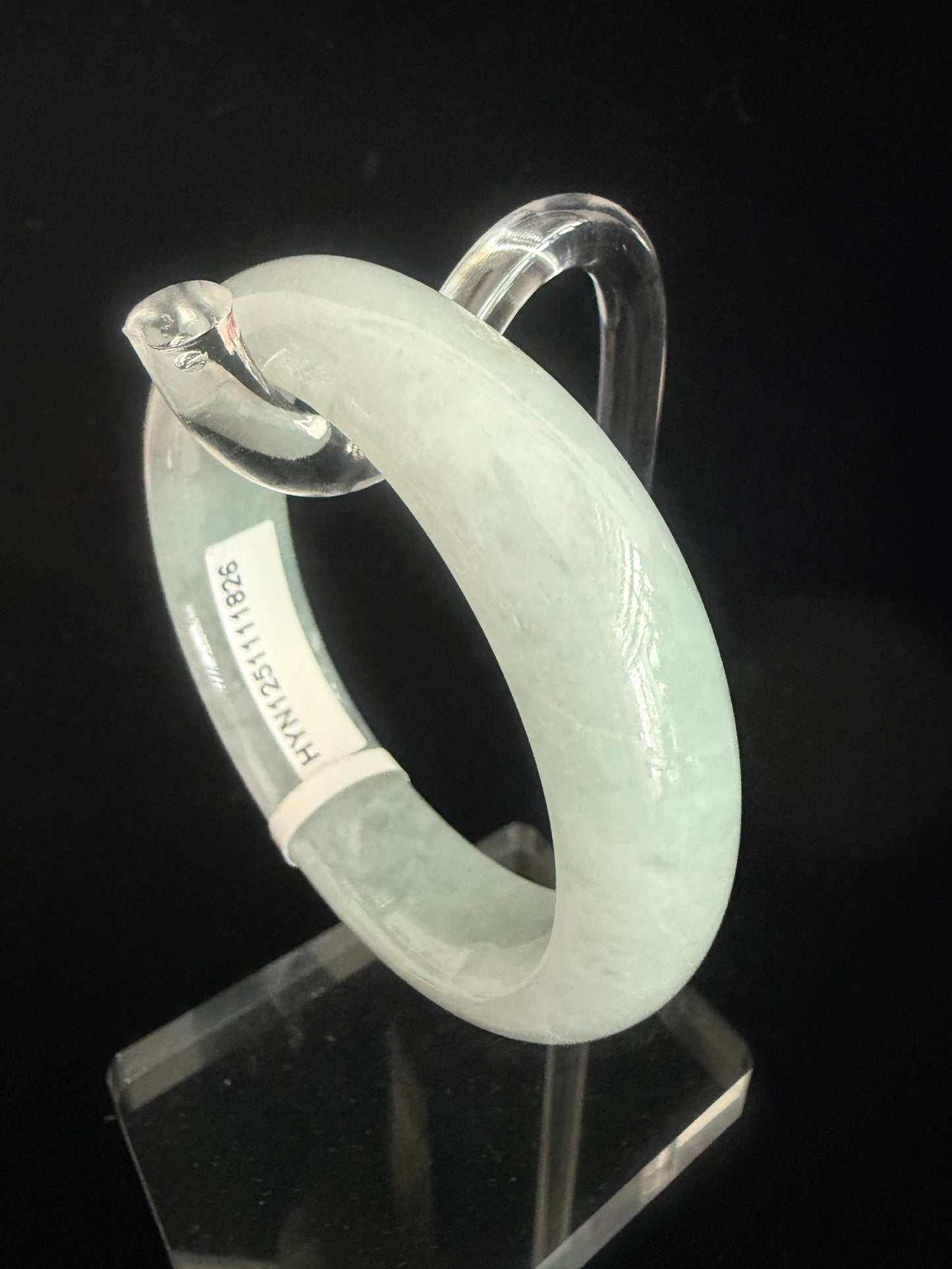282. Glossy light blue base jade bangle