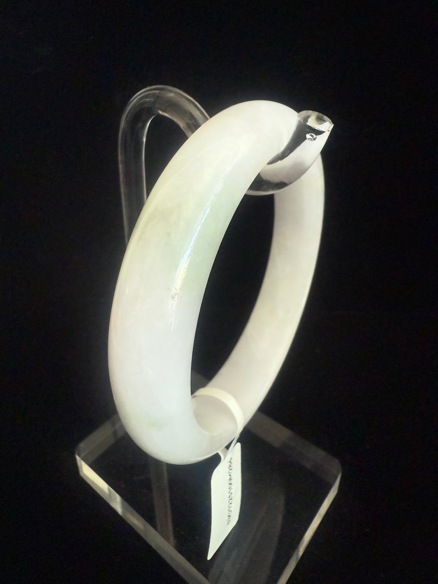286. White Jade bangle
