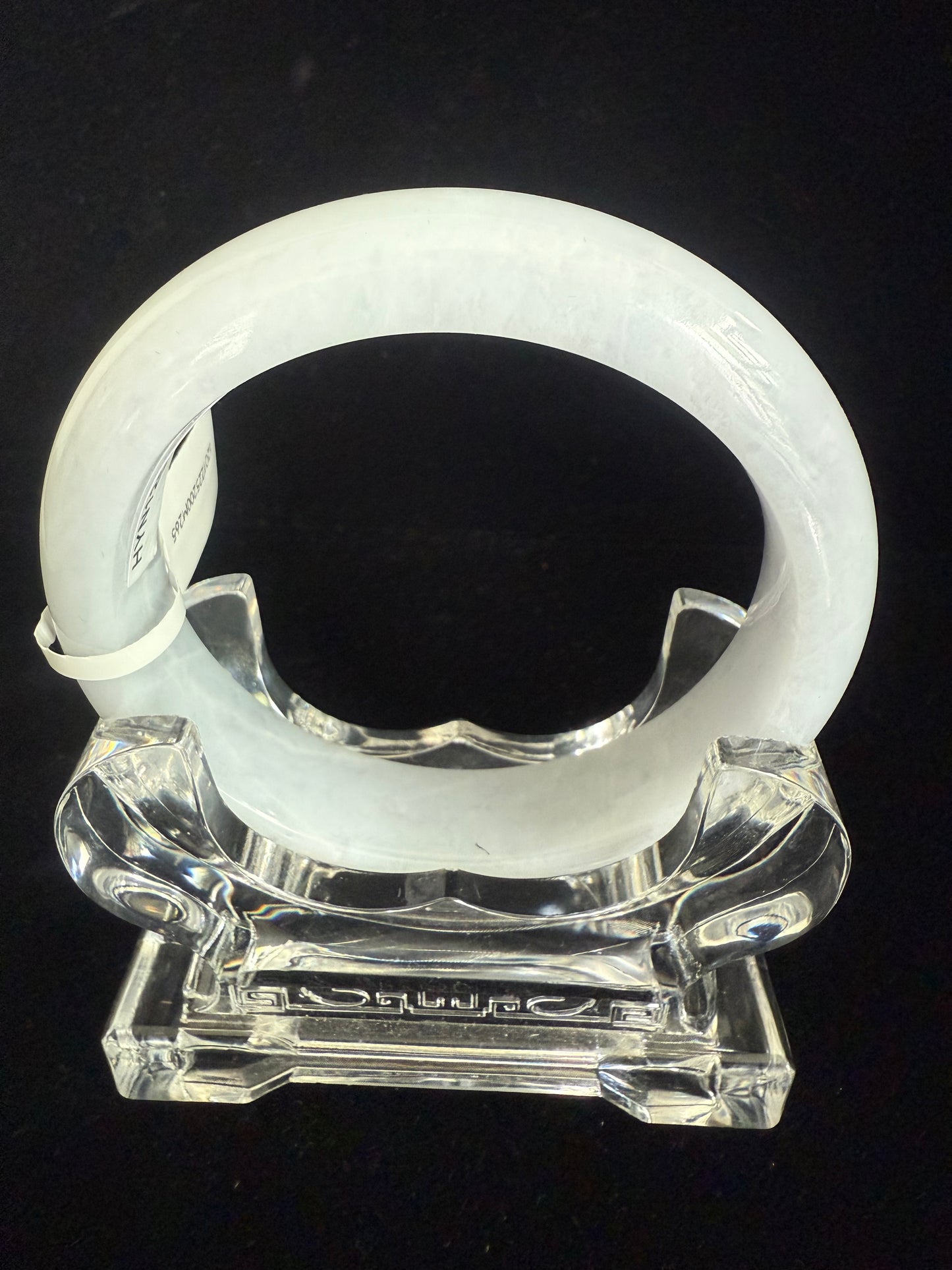 265. Silvery white Jade bangle