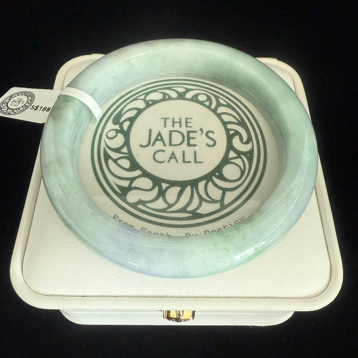 270. Blend of green Jade bangle