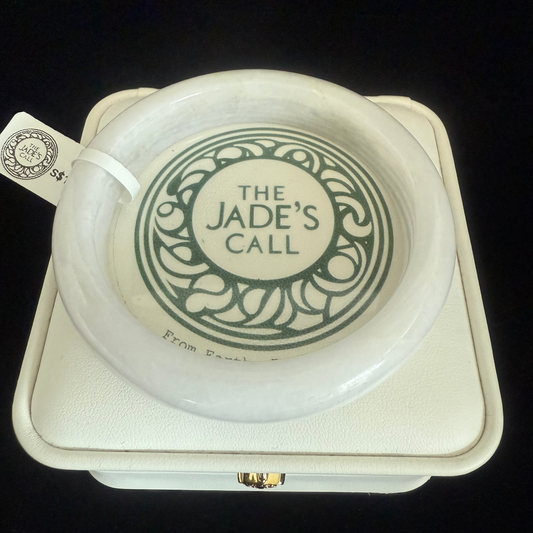 269.  White moonlight Jade bangle