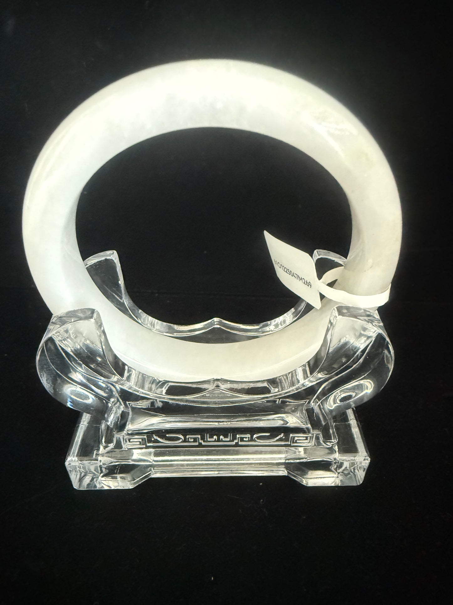 269.  White moonlight Jade bangle