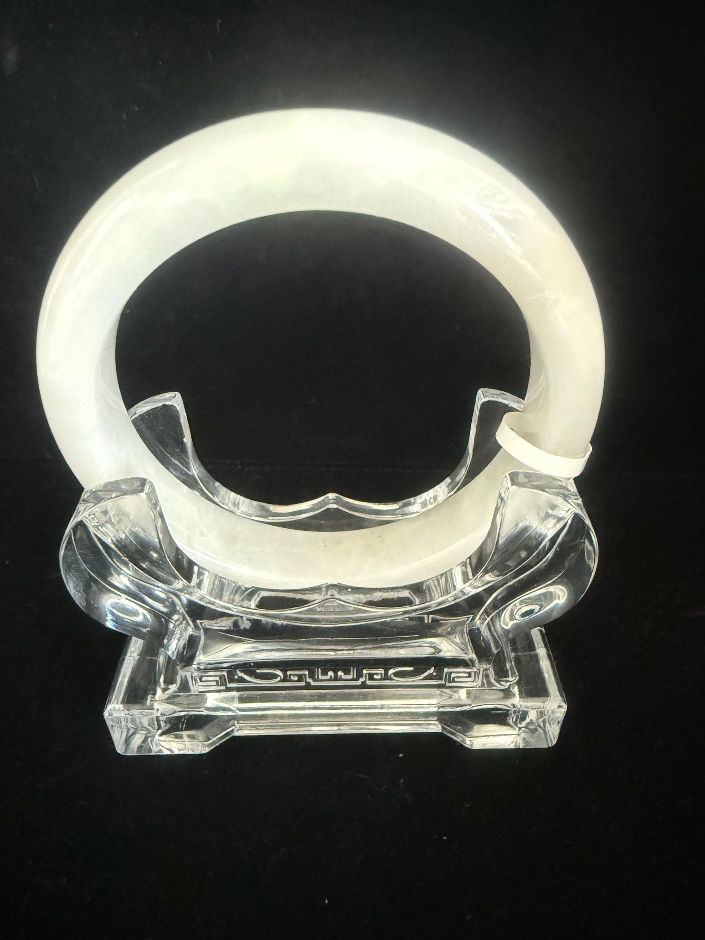 269.  White moonlight Jade bangle