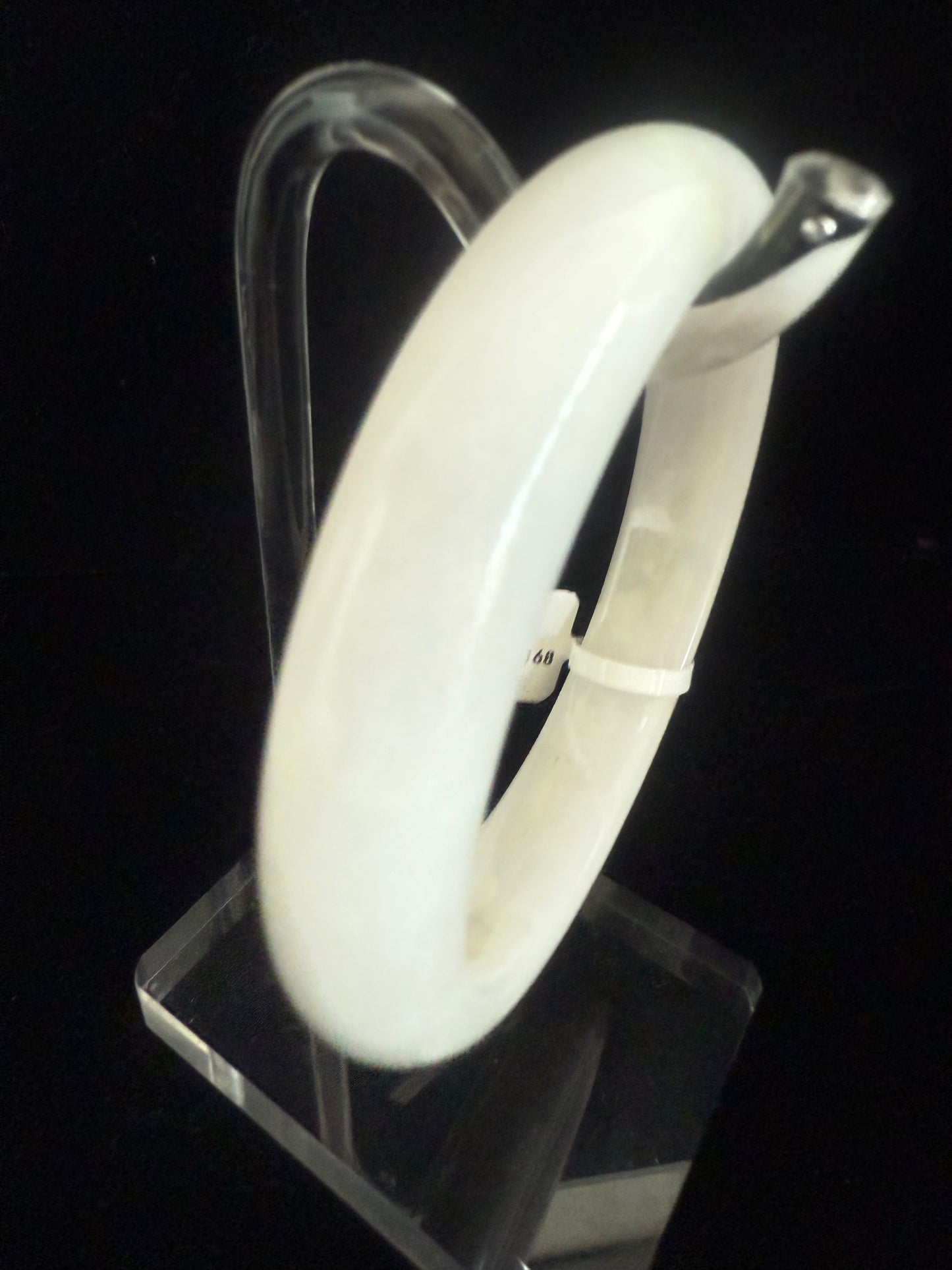 269.  White moonlight Jade bangle