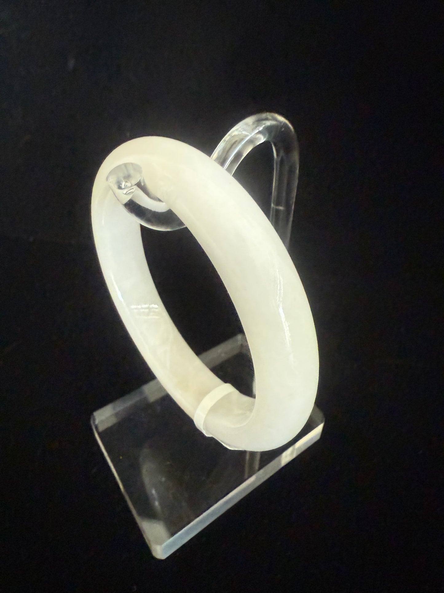 269.  White moonlight Jade bangle