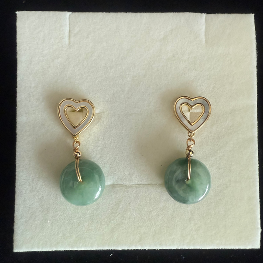 E336.  Safety button Earring