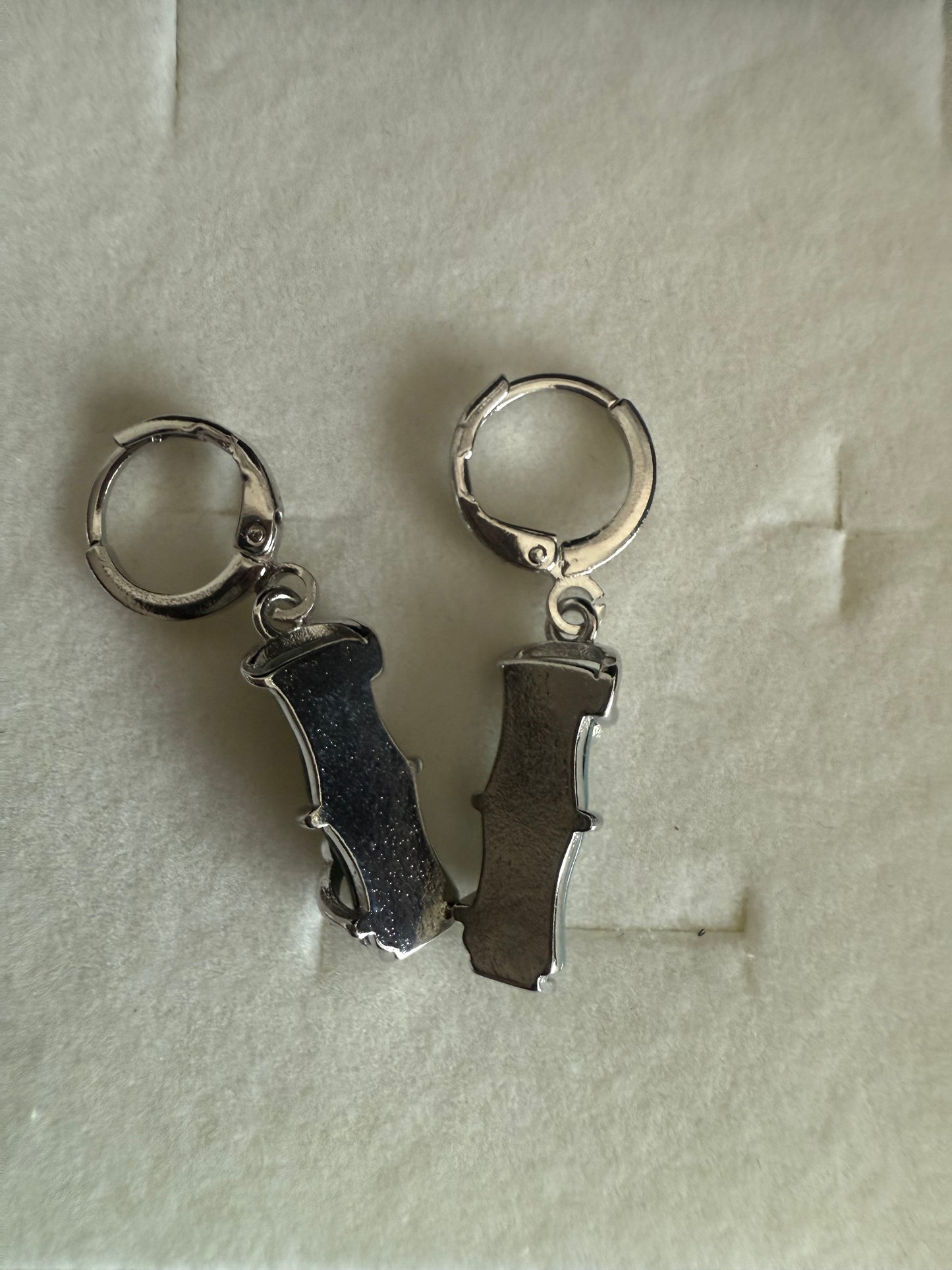 E332. Bamboo Jade Earring