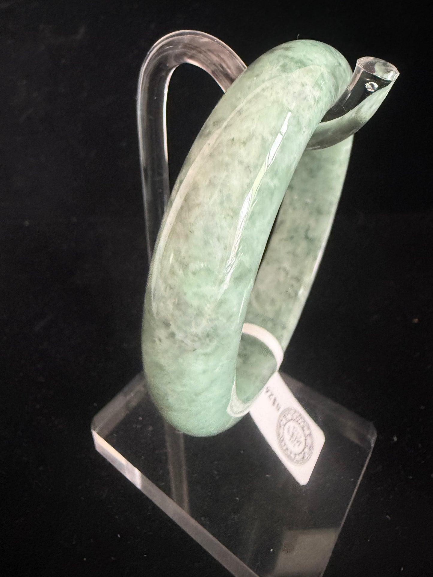 293. Matured green Jade bangle