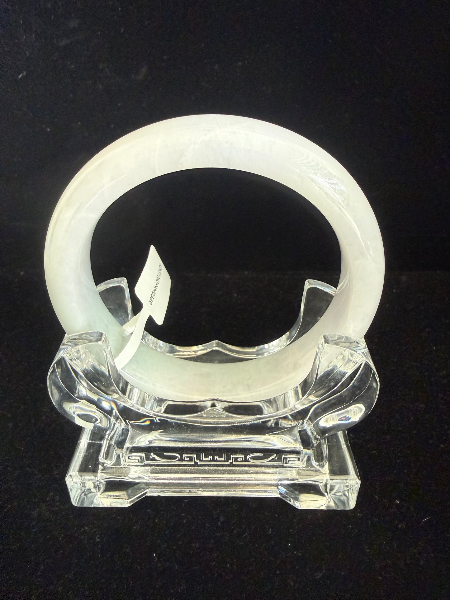 369.  Light lavender base Jade bangle