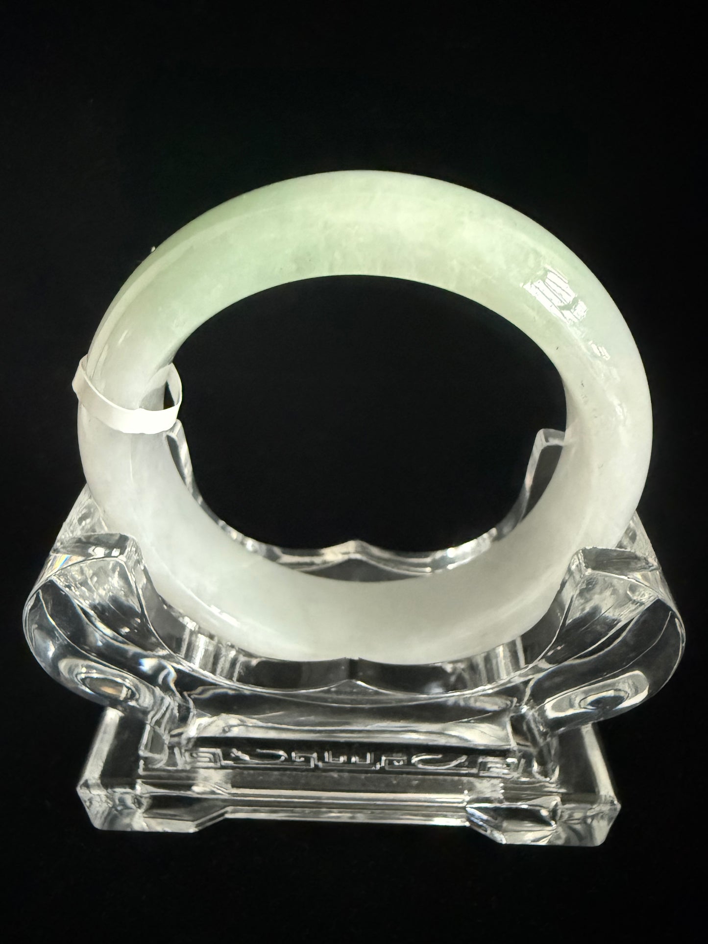 403. Light green and white Jade bangle