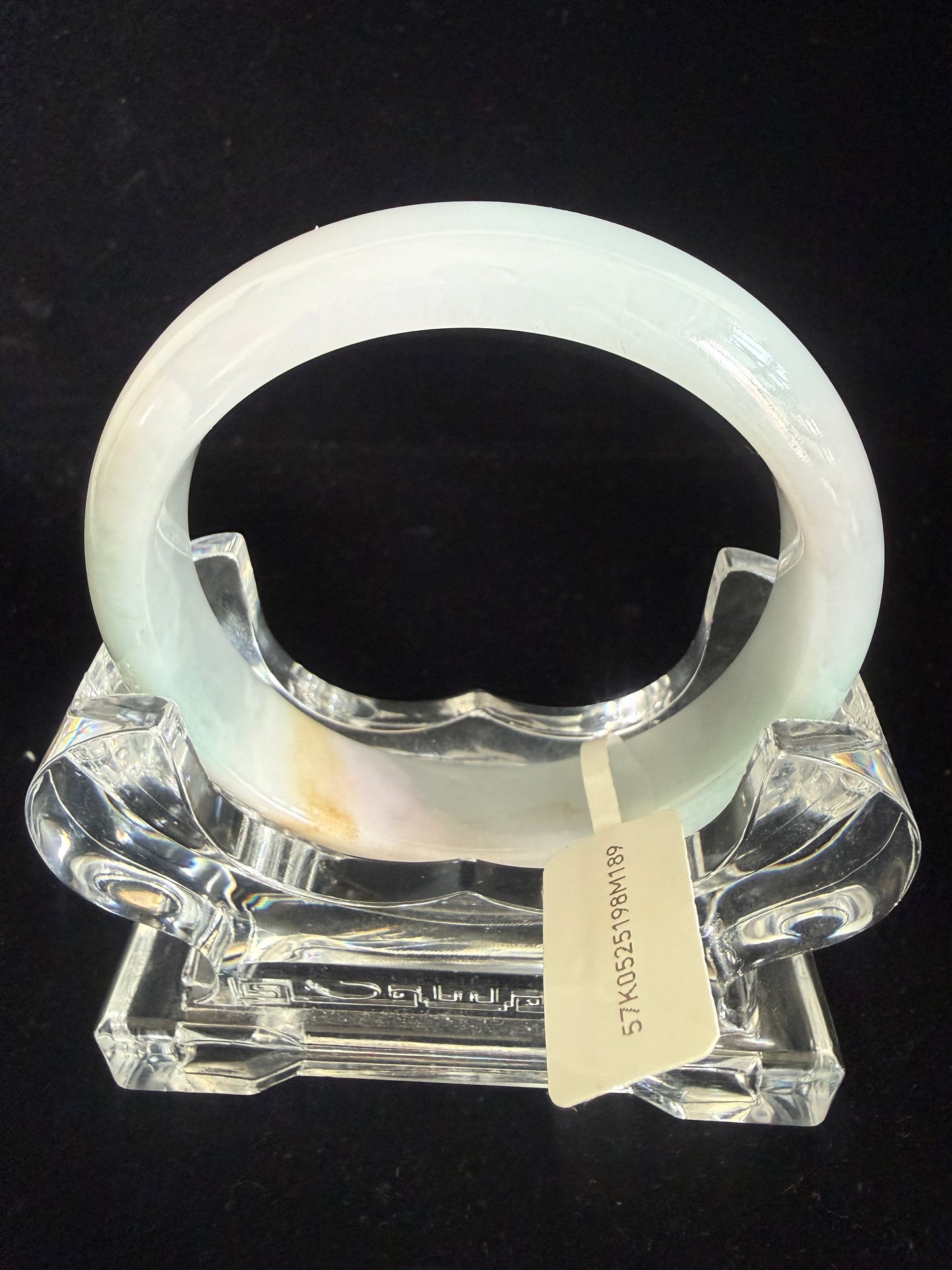189. Clean light greenish blue Jade bangle