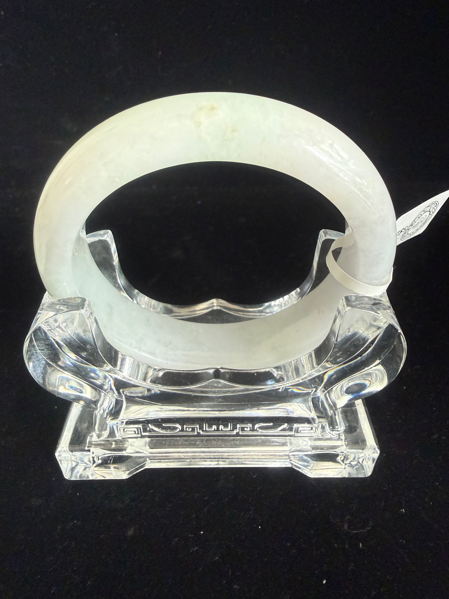 210. Soft light green Jade bangle