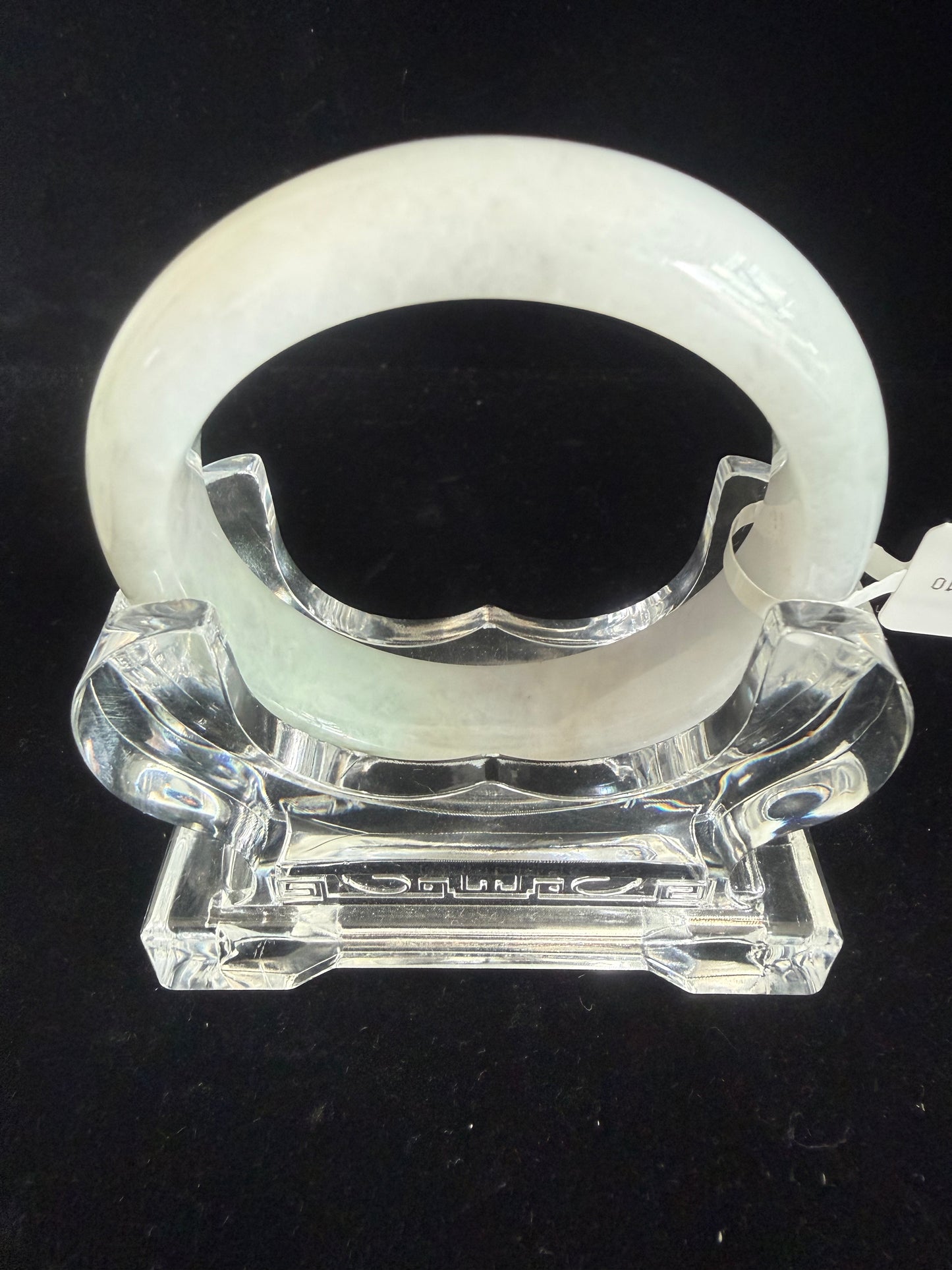 210. Soft light green Jade bangle
