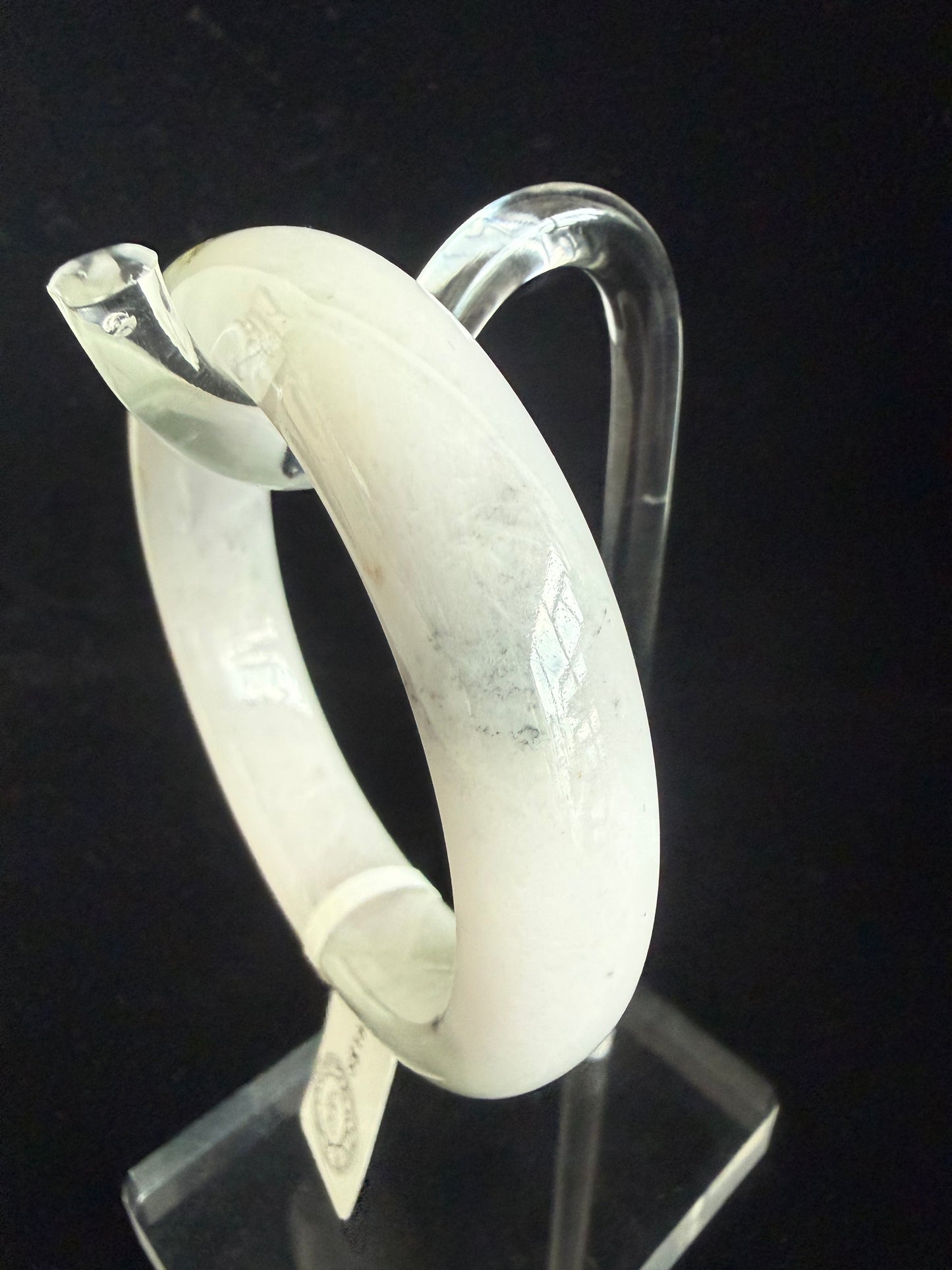 221. Milky Jade bangle