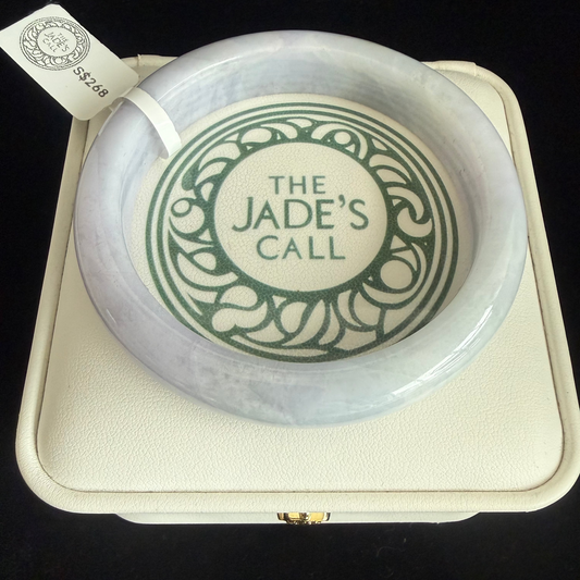 222. Light Lavender based Jade bangle