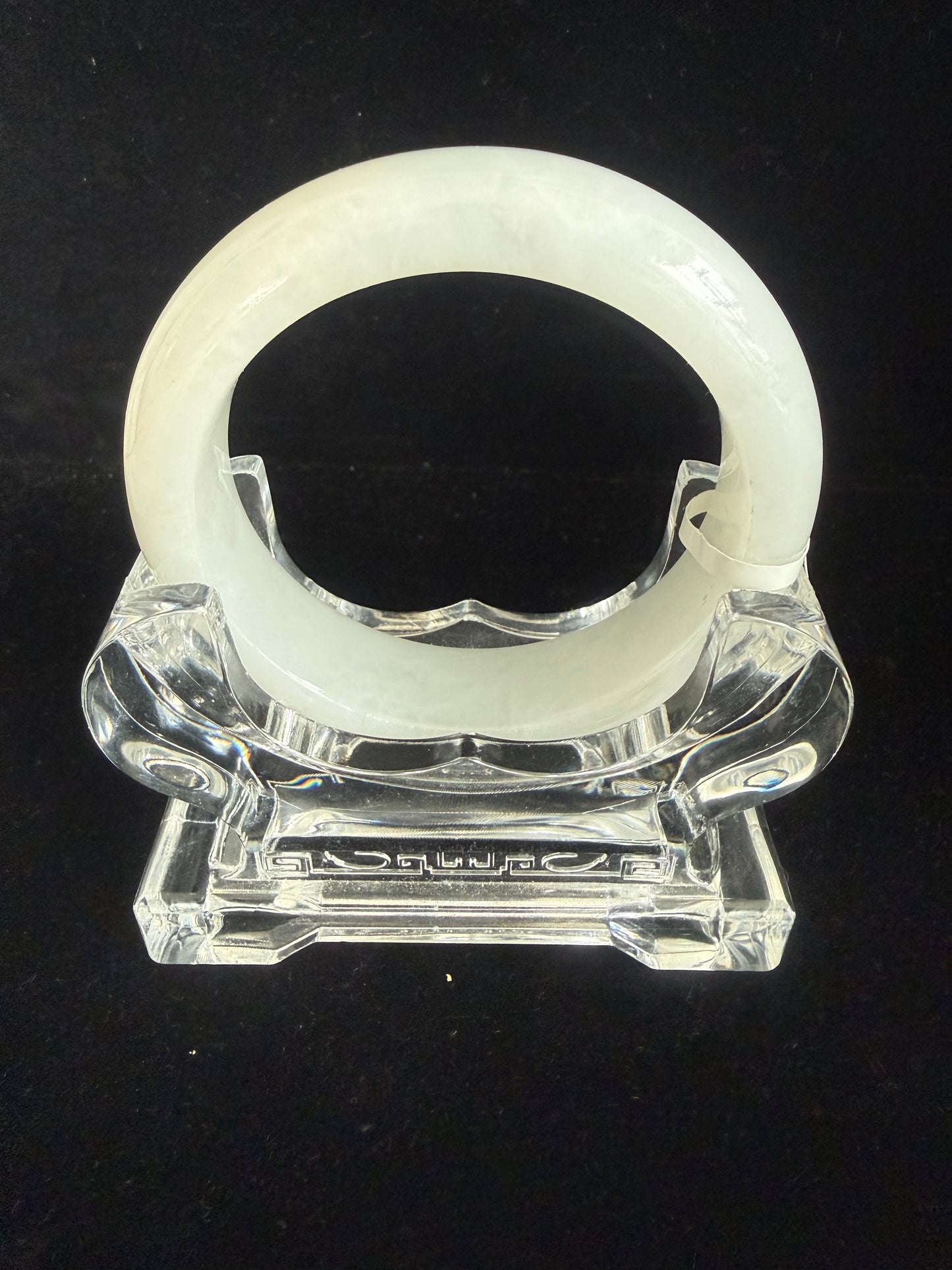 231. White Moonlight Jade bangle