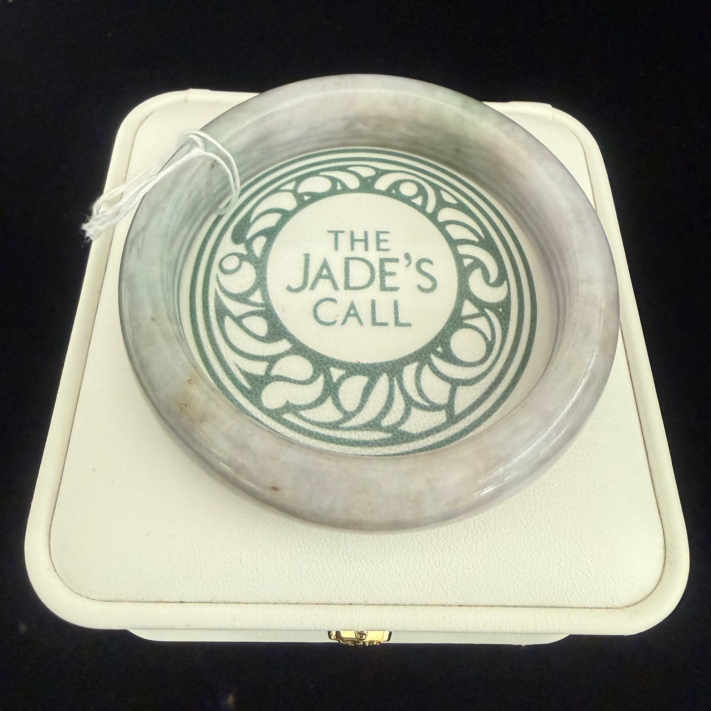 15. Lavender and Green Jade Bangle