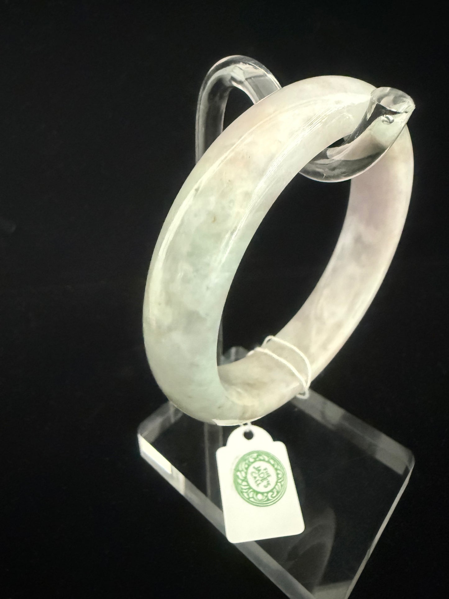 15. Lavender and Green Jade Bangle