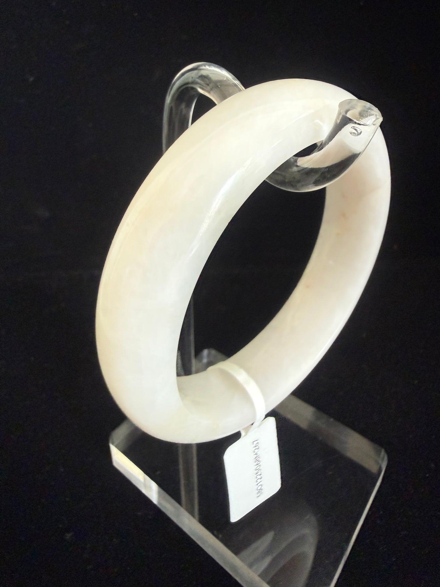 267. Milky white Jade bangle