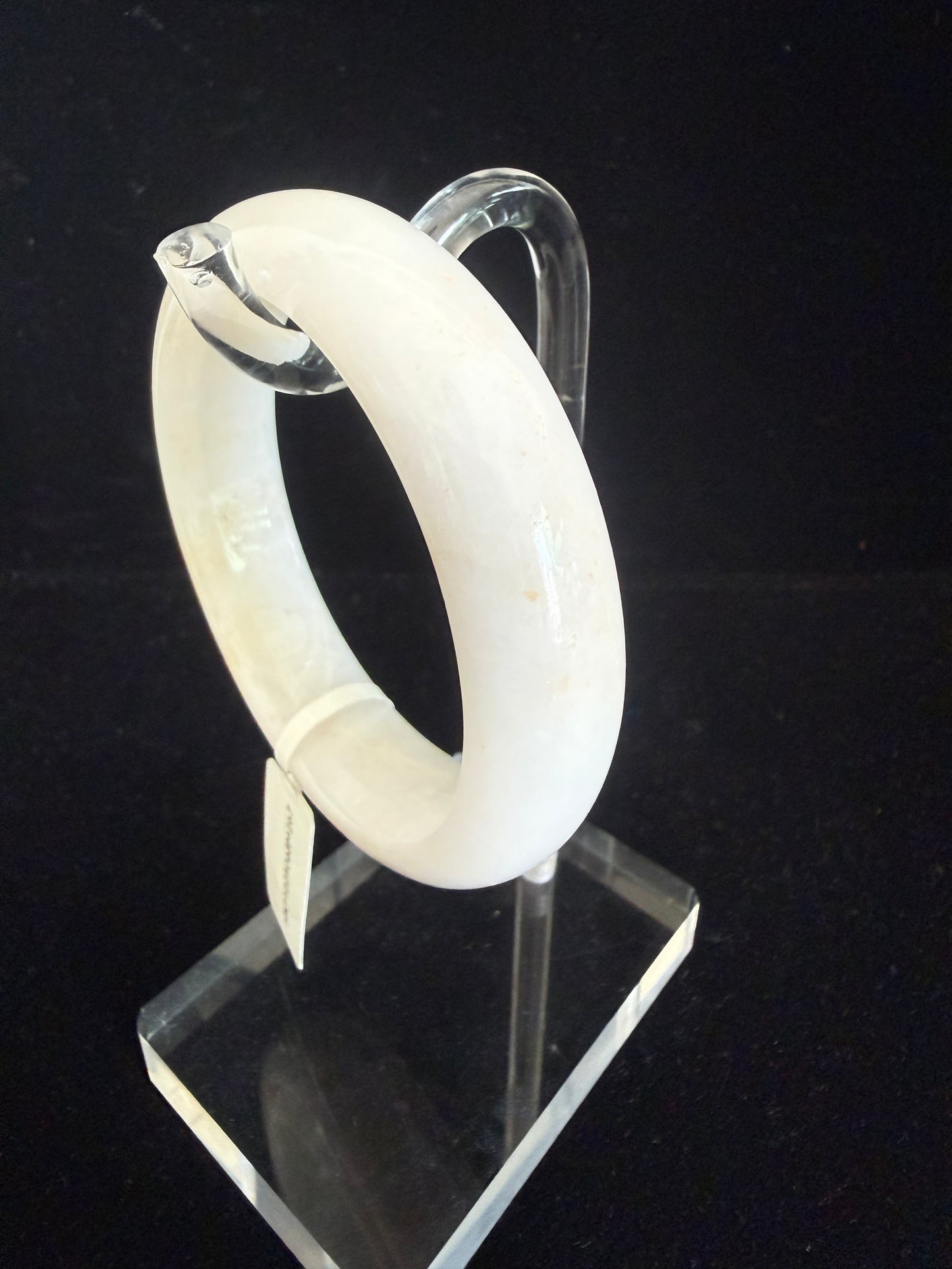 267. Milky white Jade bangle