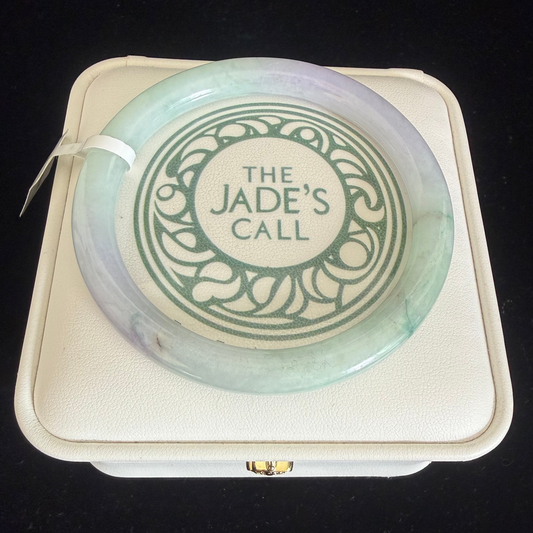 260. Thin lavender green Jade bangle