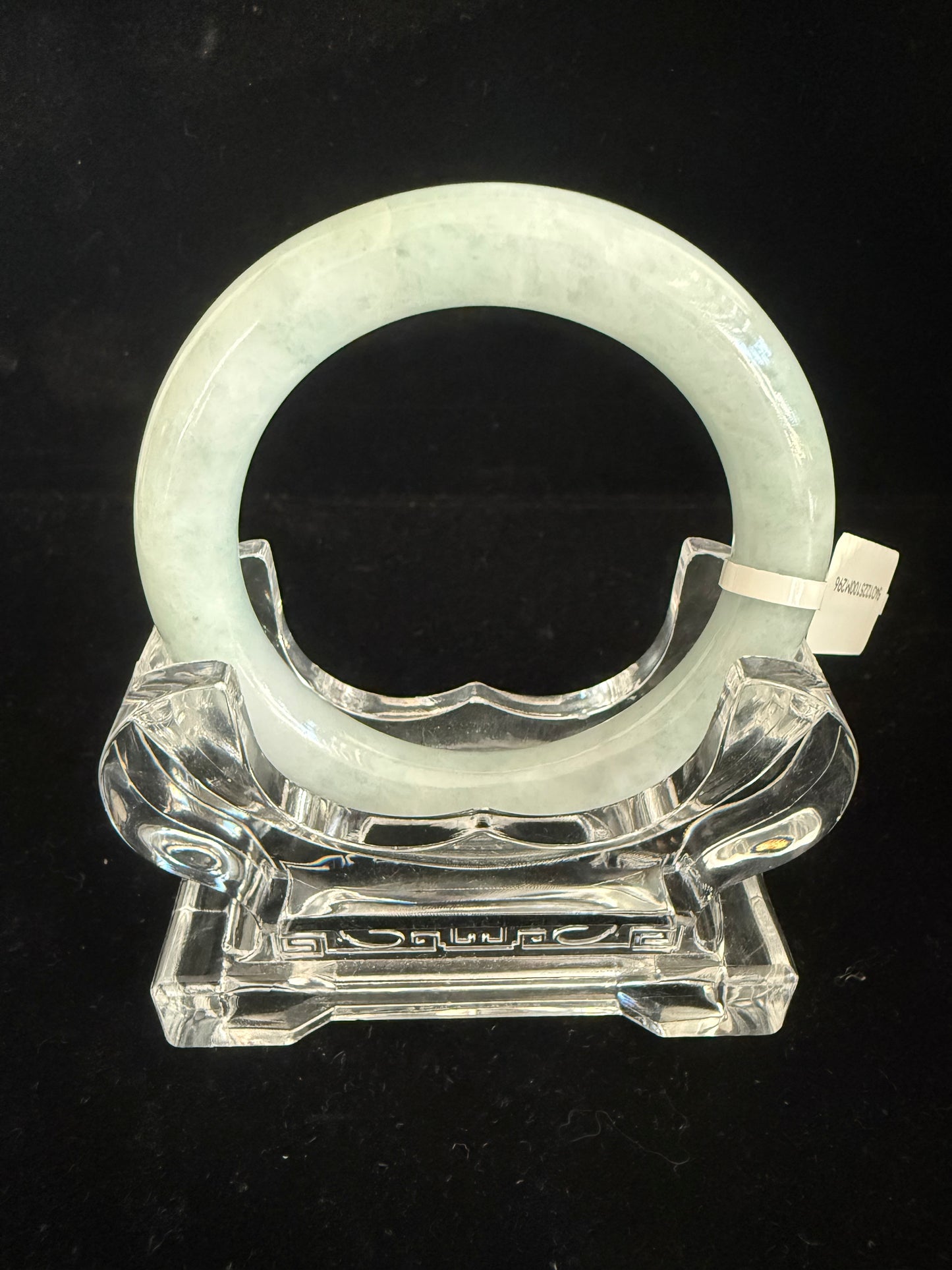296. Traditional round green Jade bangle