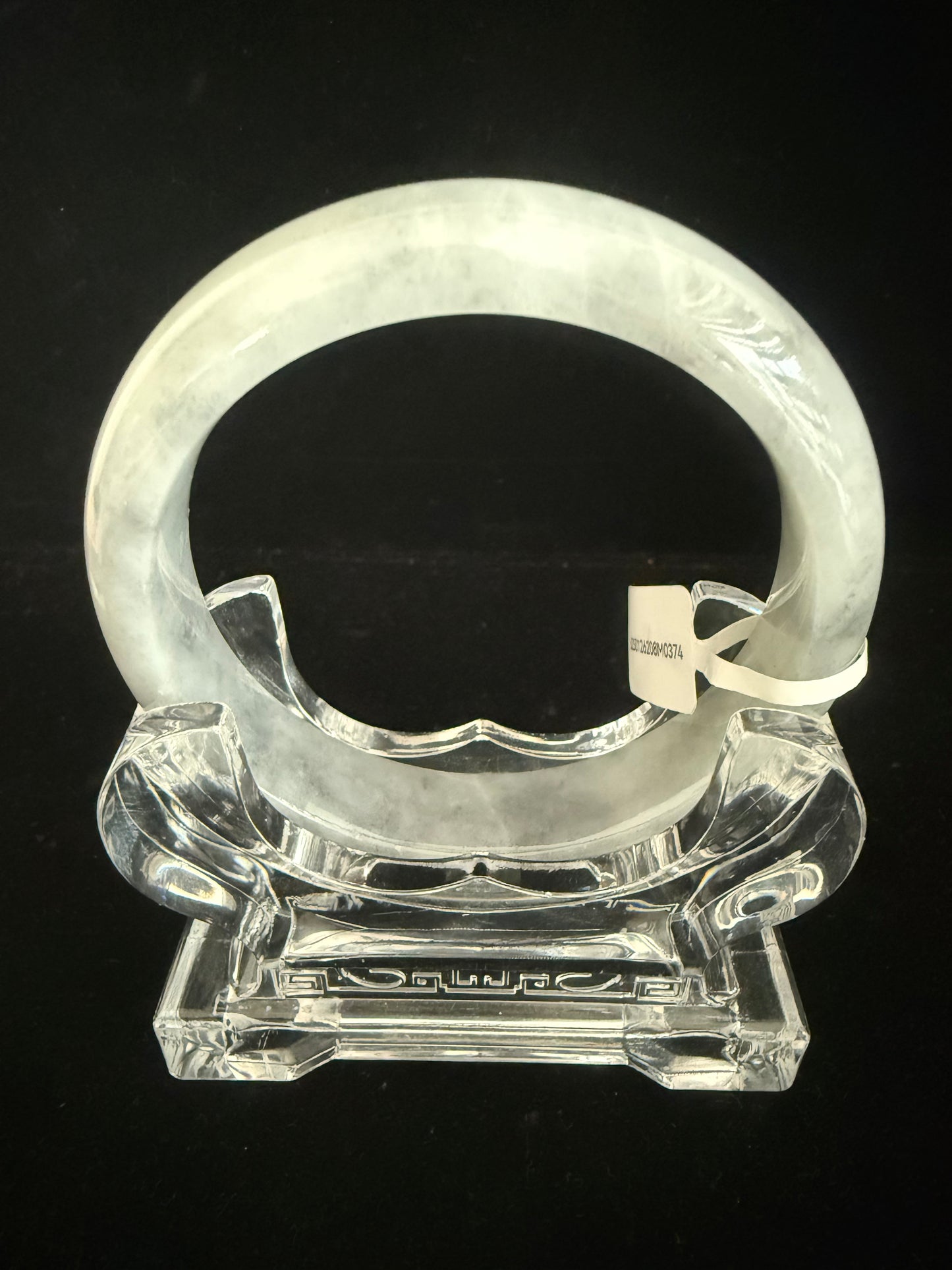 374. Beautiful grey tone Jade bangle