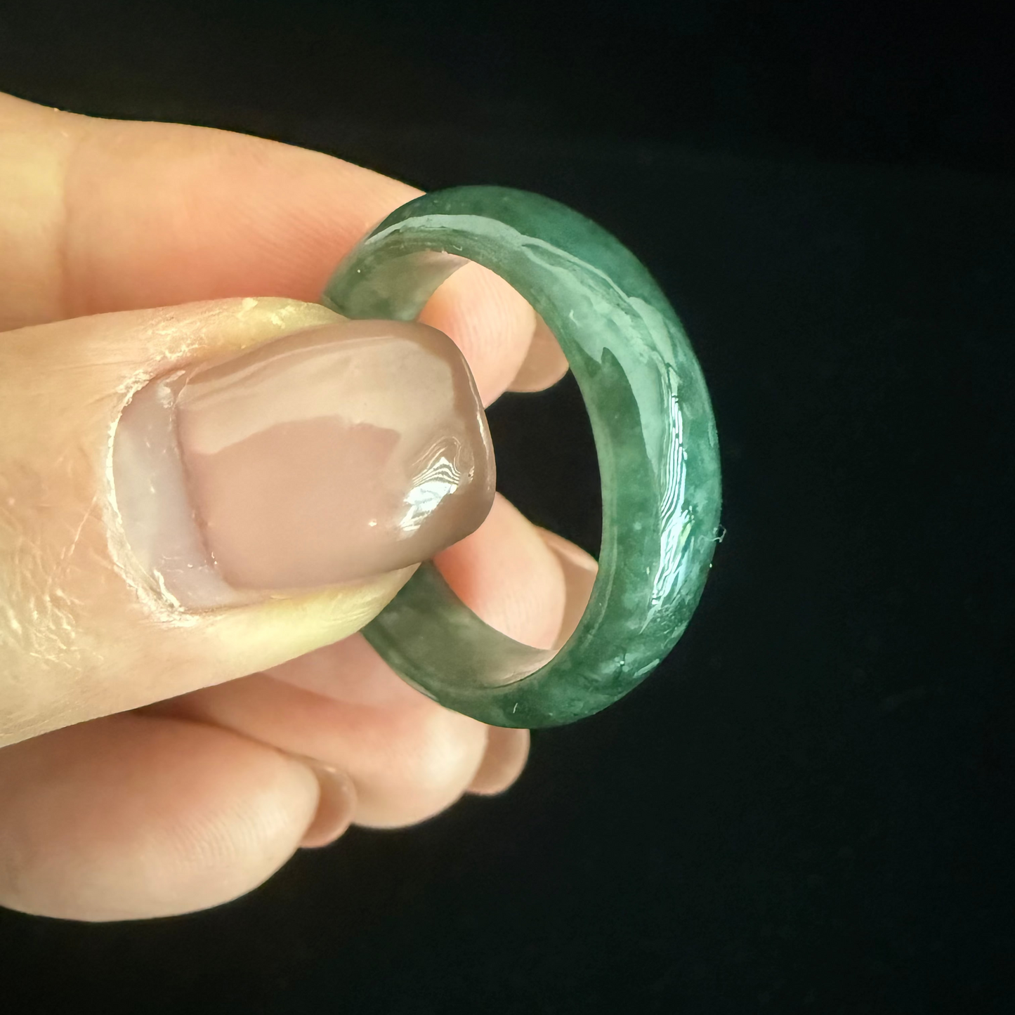 R505. Jadeite Ring Band of different sizes