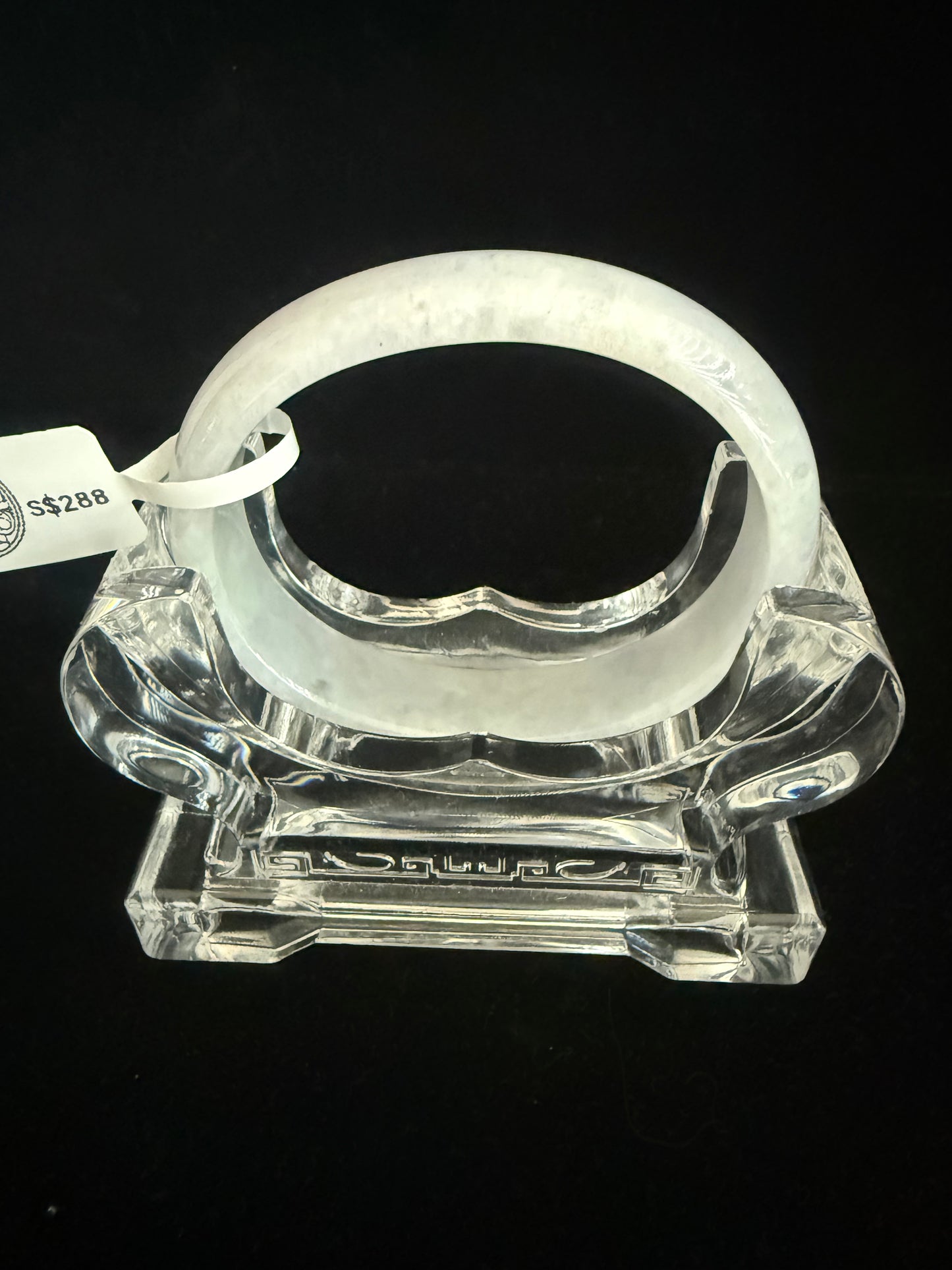 351. Lavender Jadeite Consort Bangle (Oval) jade bangle