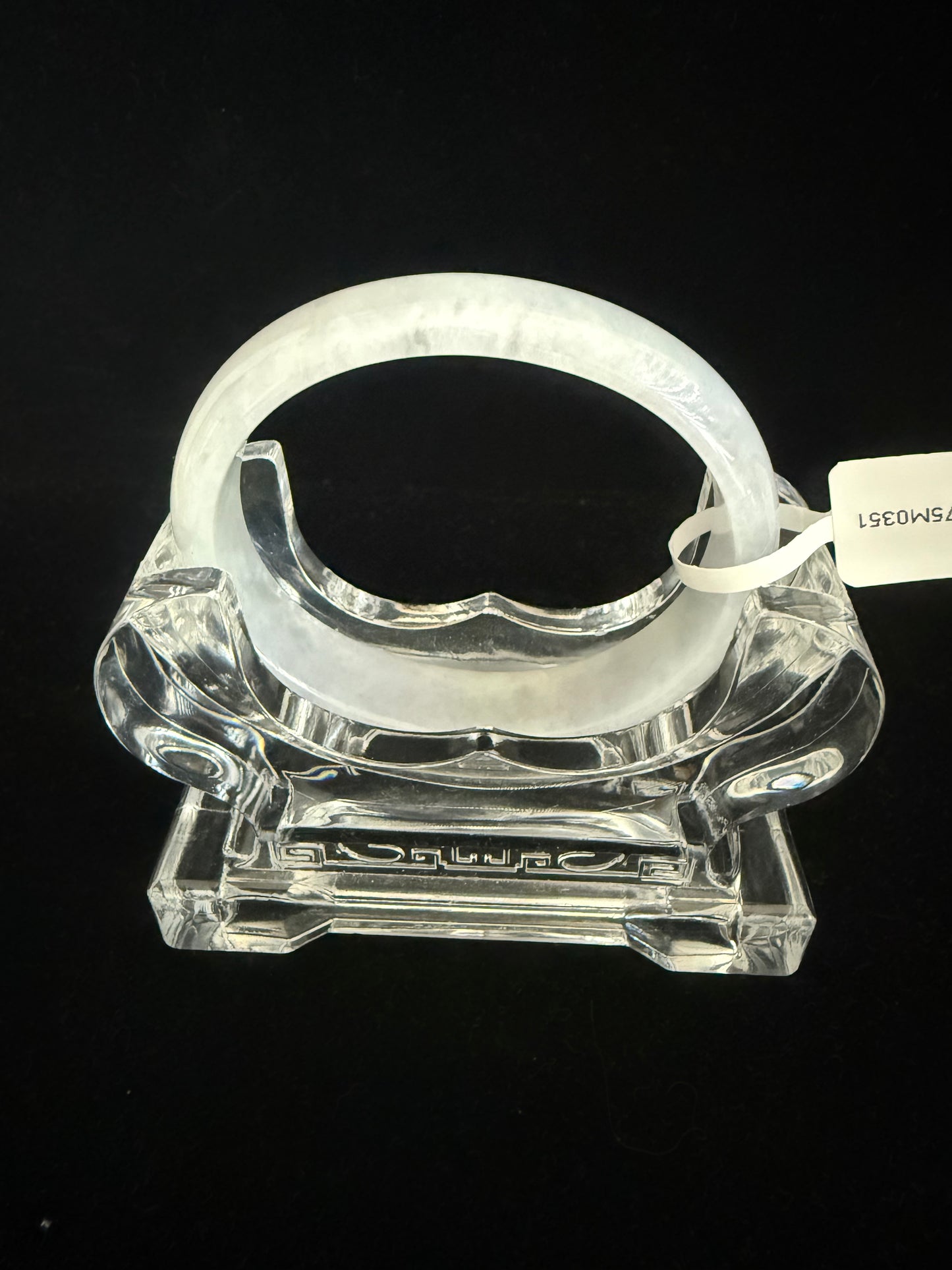 351. Lavender Jadeite Consort Bangle (Oval) jade bangle