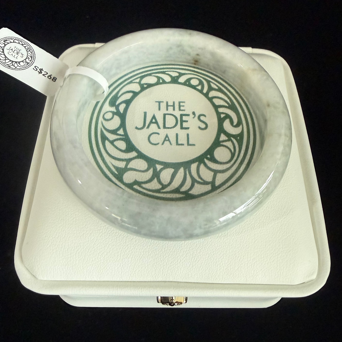 337. Greyish white Jade Bangle