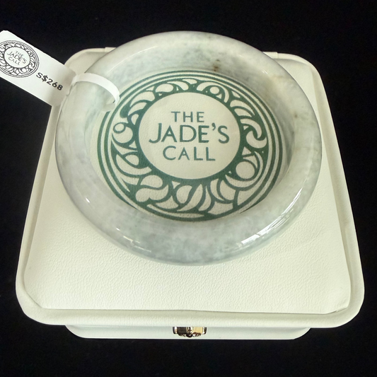 337. Greyish white Jade Bangle