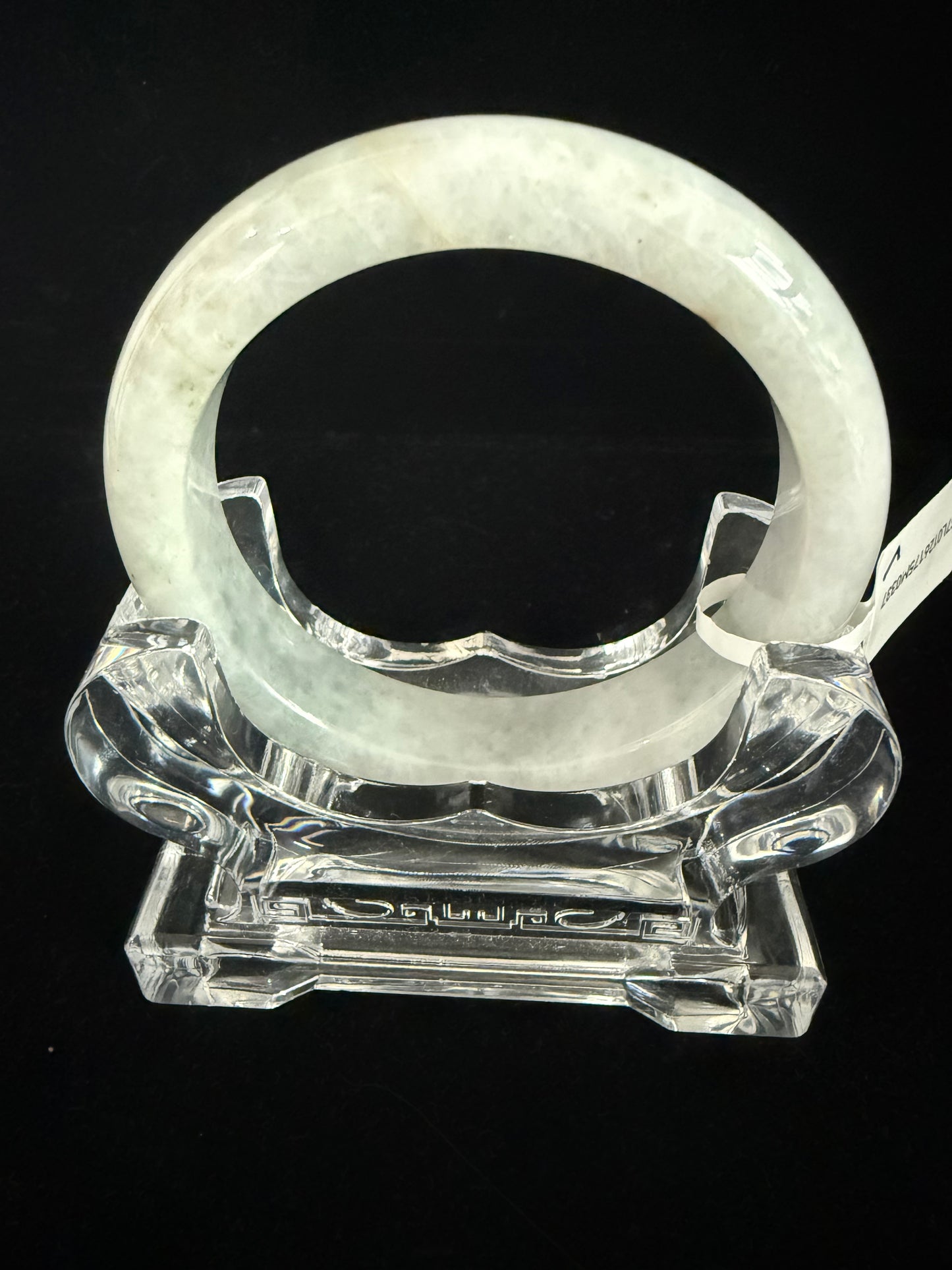 337. Greyish white Jade Bangle