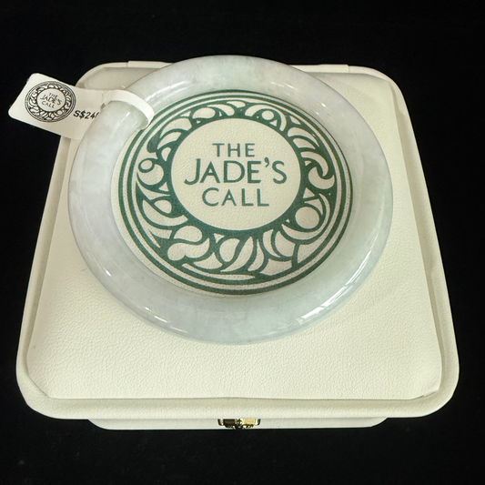 349. Traditional round slim white Bangle