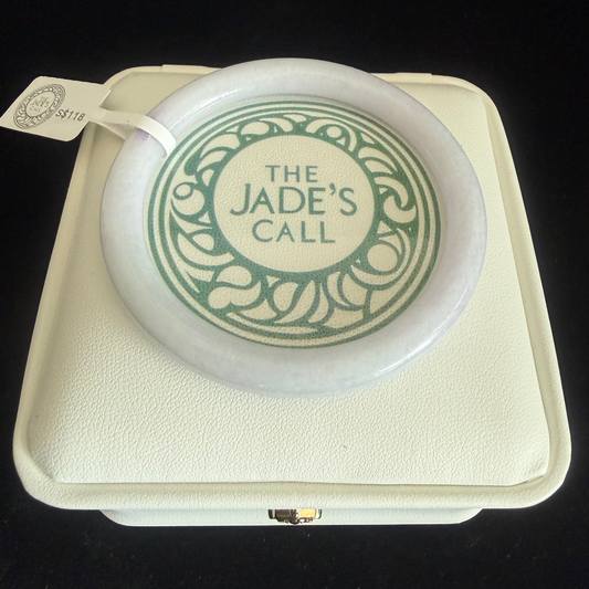 291. Thin light lavender Jade bangle