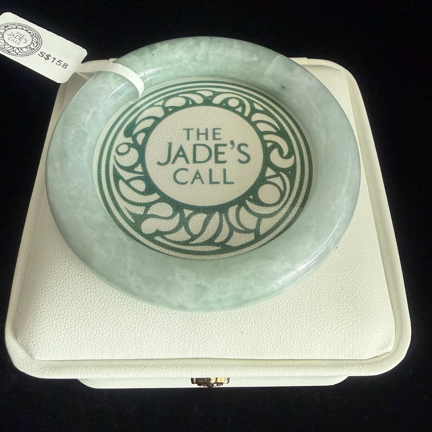 288. Icy Translucent Jadeite Bangle — Natural Hairline, Marked Down