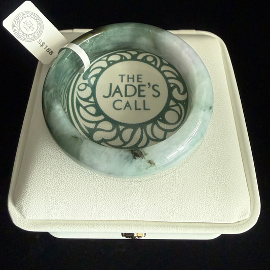 274. Two‑Tone Jadeite Bangle