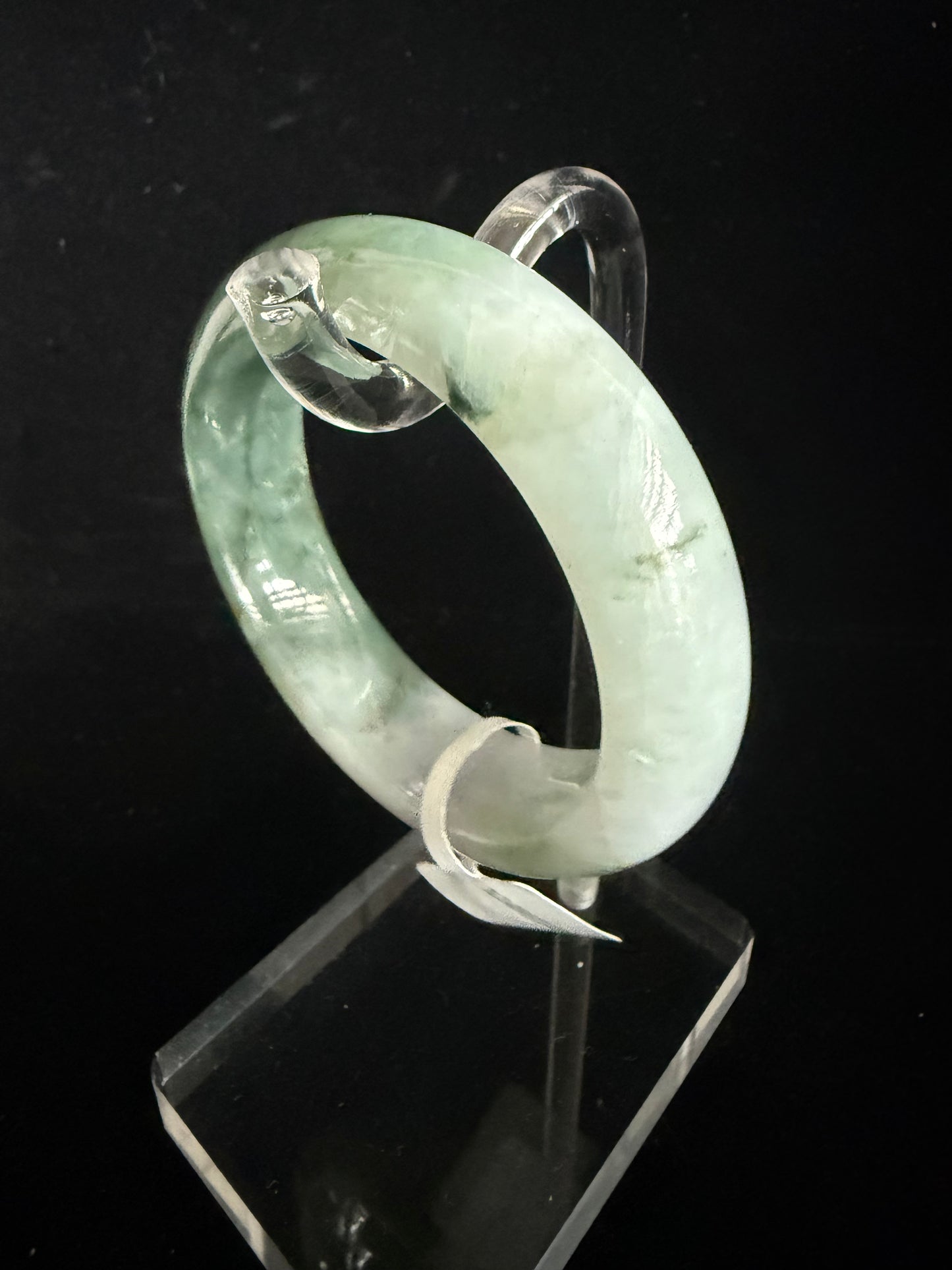 274. Two‑Tone Jadeite Bangle