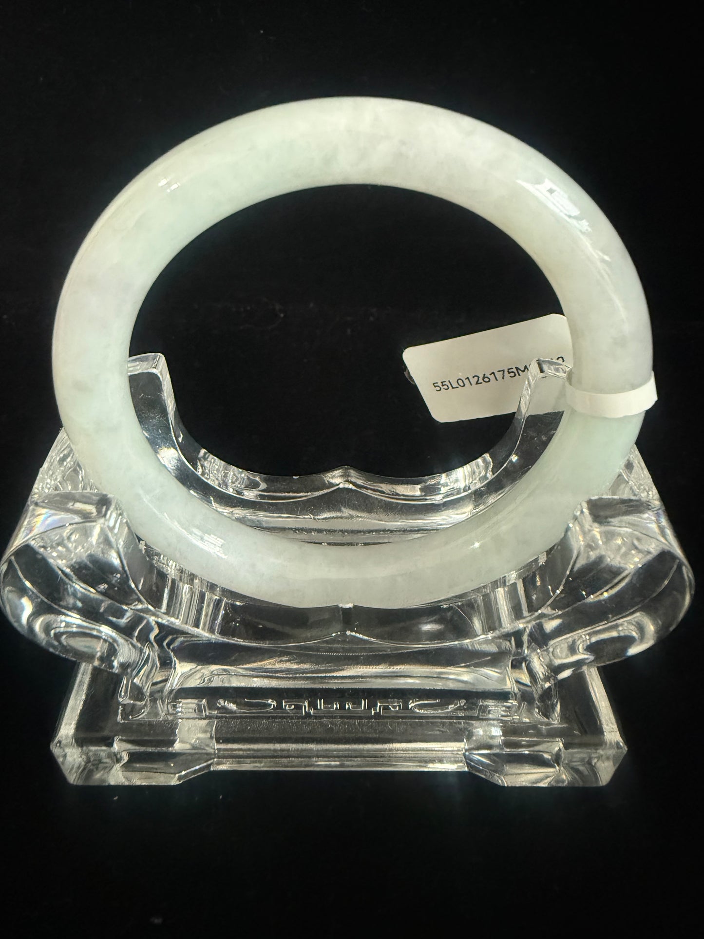 342. Traditional round luminous Jade bangle