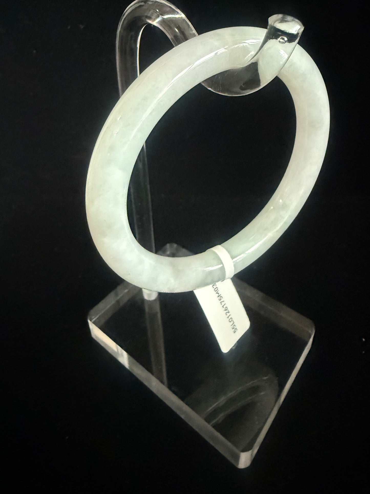 342. Traditional round luminous Jade bangle