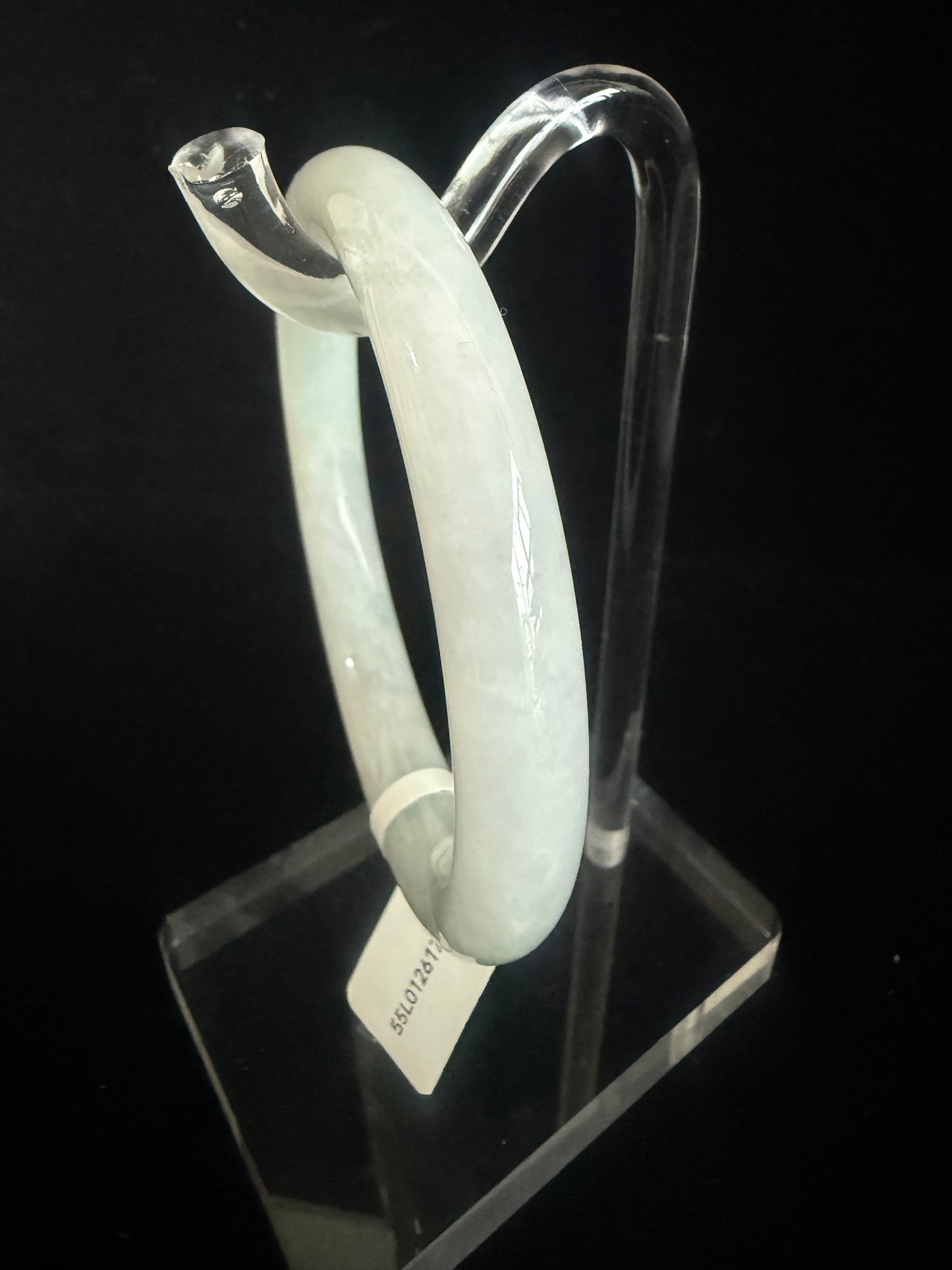 342. Traditional round luminous Jade bangle