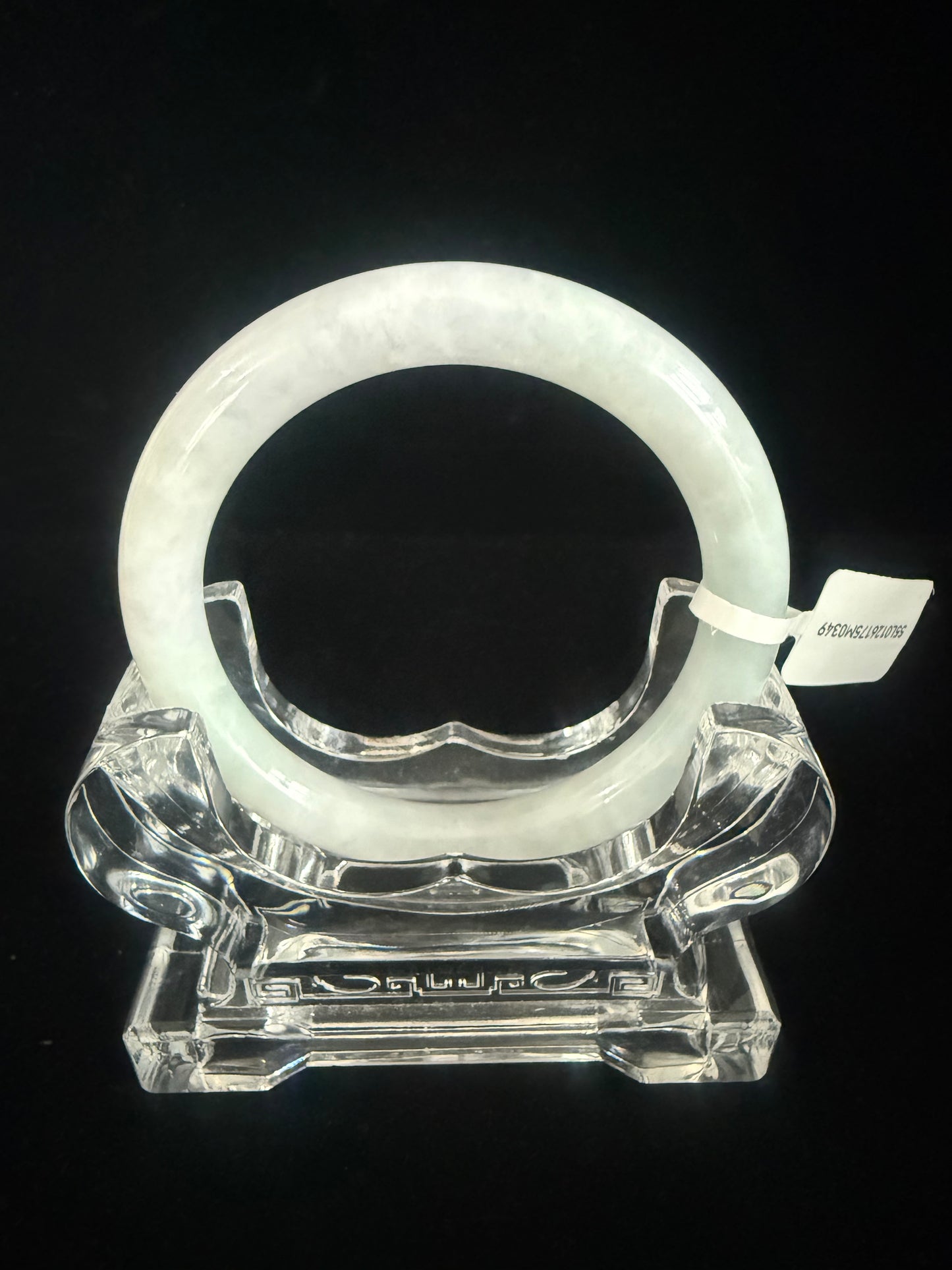 349. Traditional round translucent Jade bangle