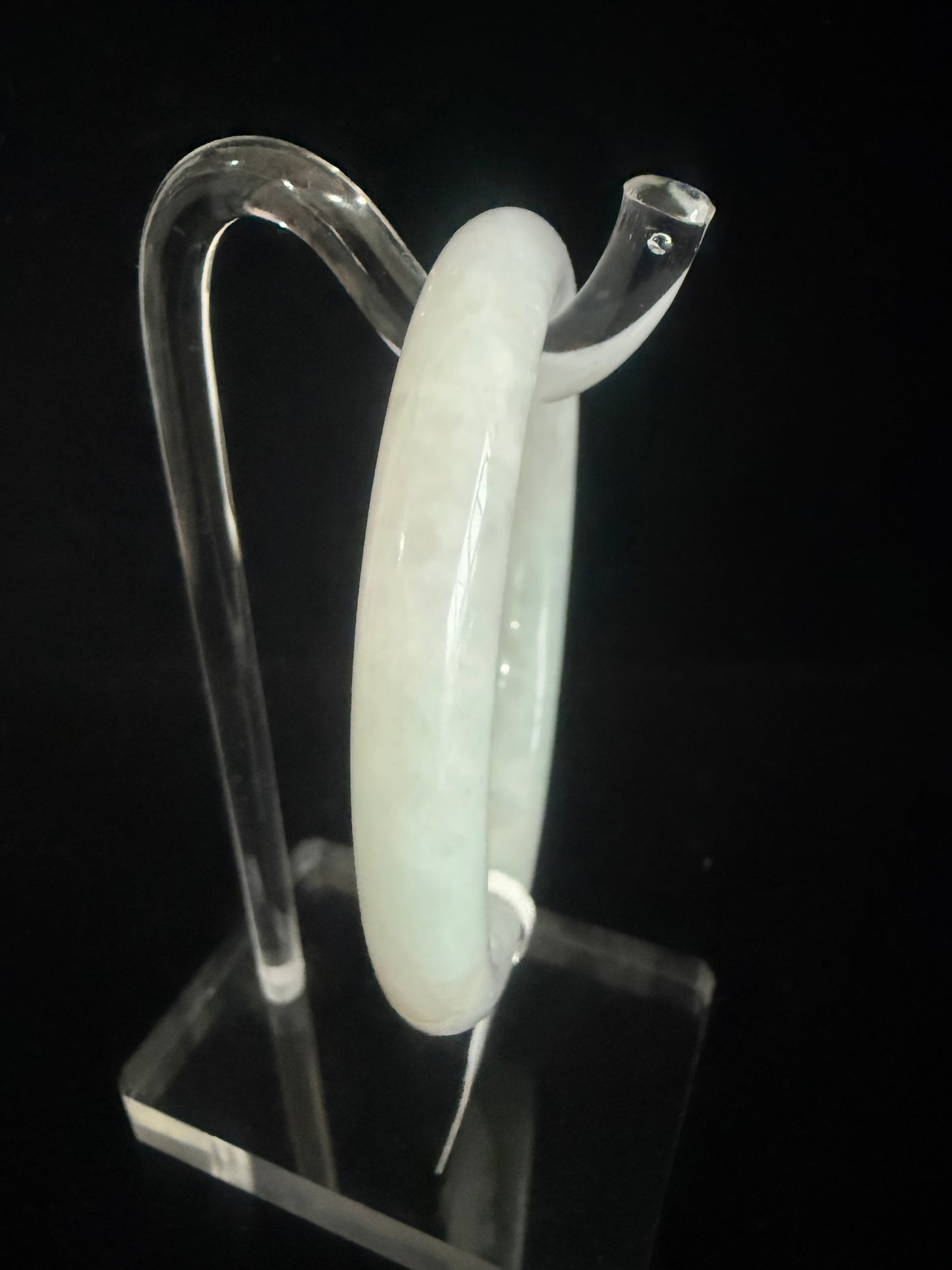 349. Traditional round translucent Jade bangle