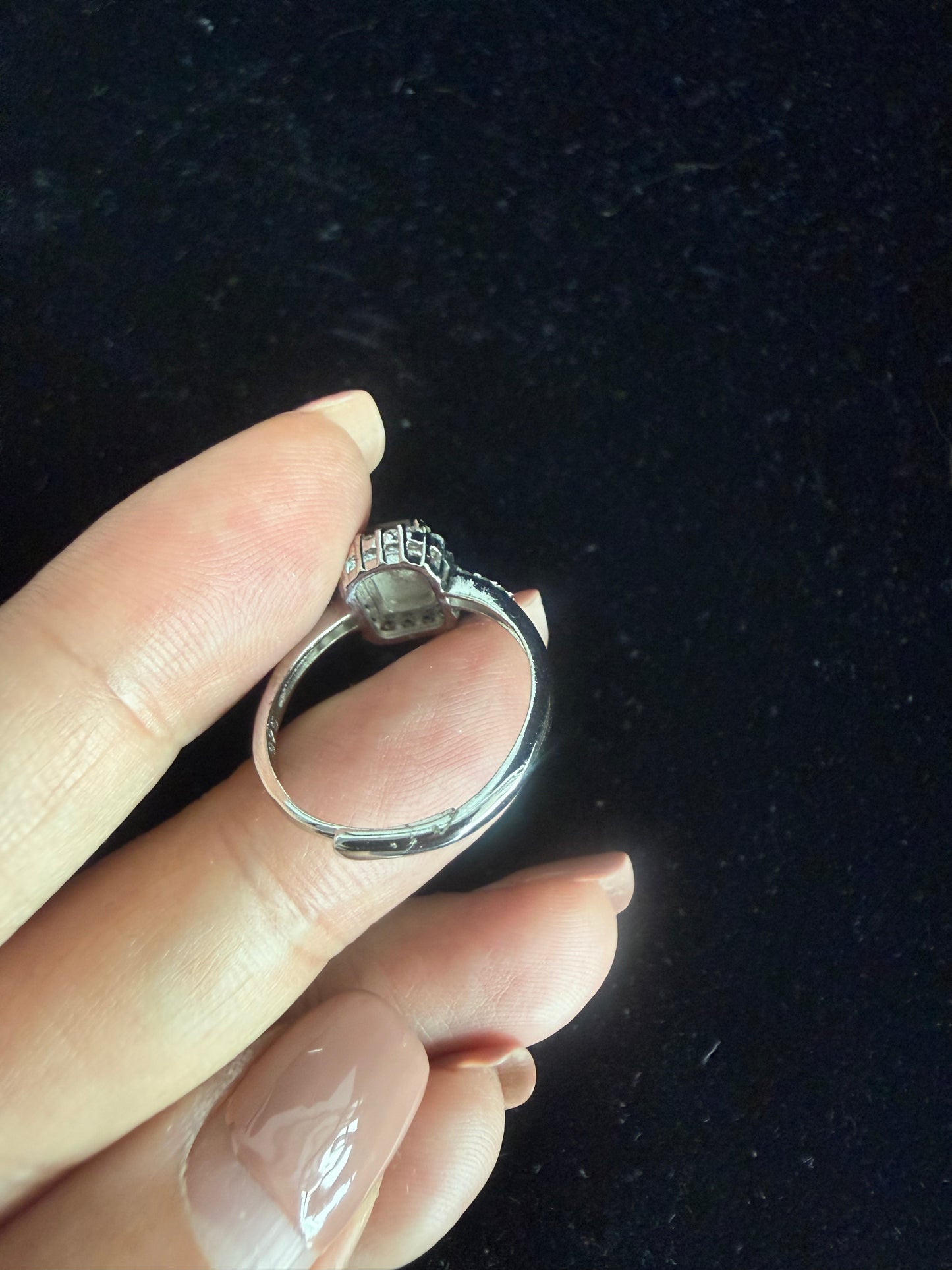 R503. Rectangular Jadeite Ring