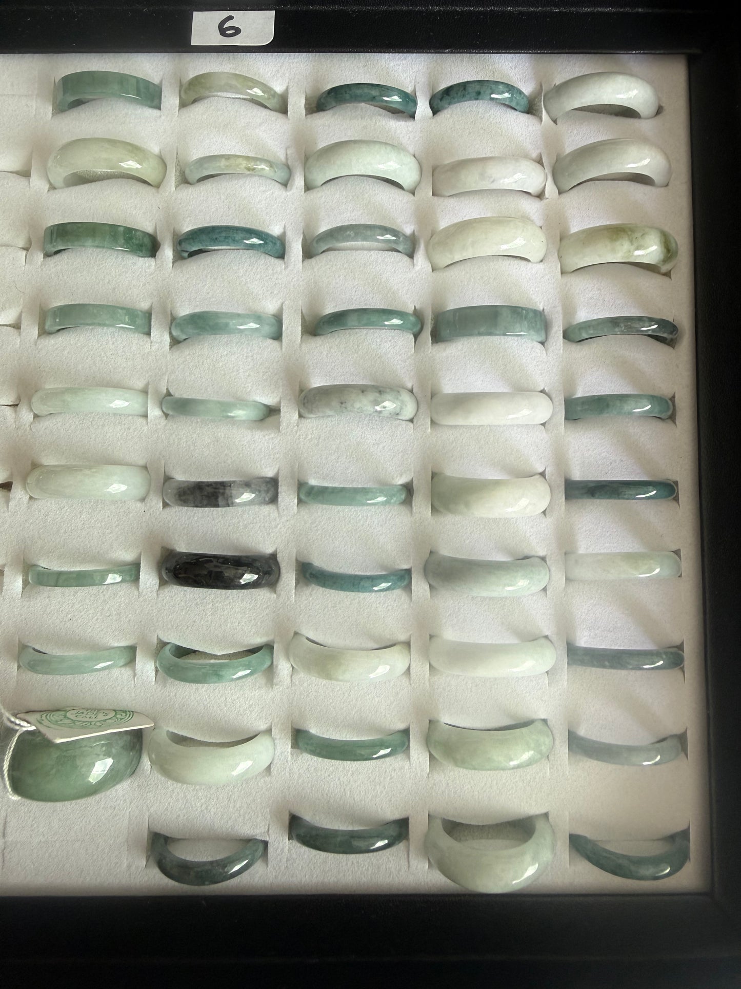 R505. Jadeite Ring Band of different sizes