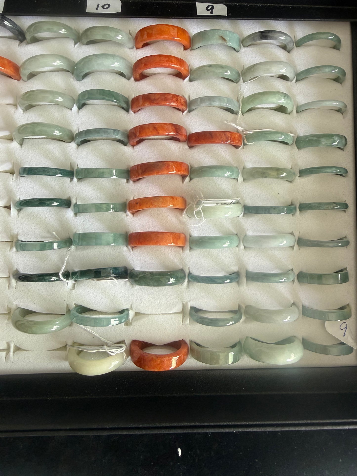 R505. Jadeite Ring Band of different sizes