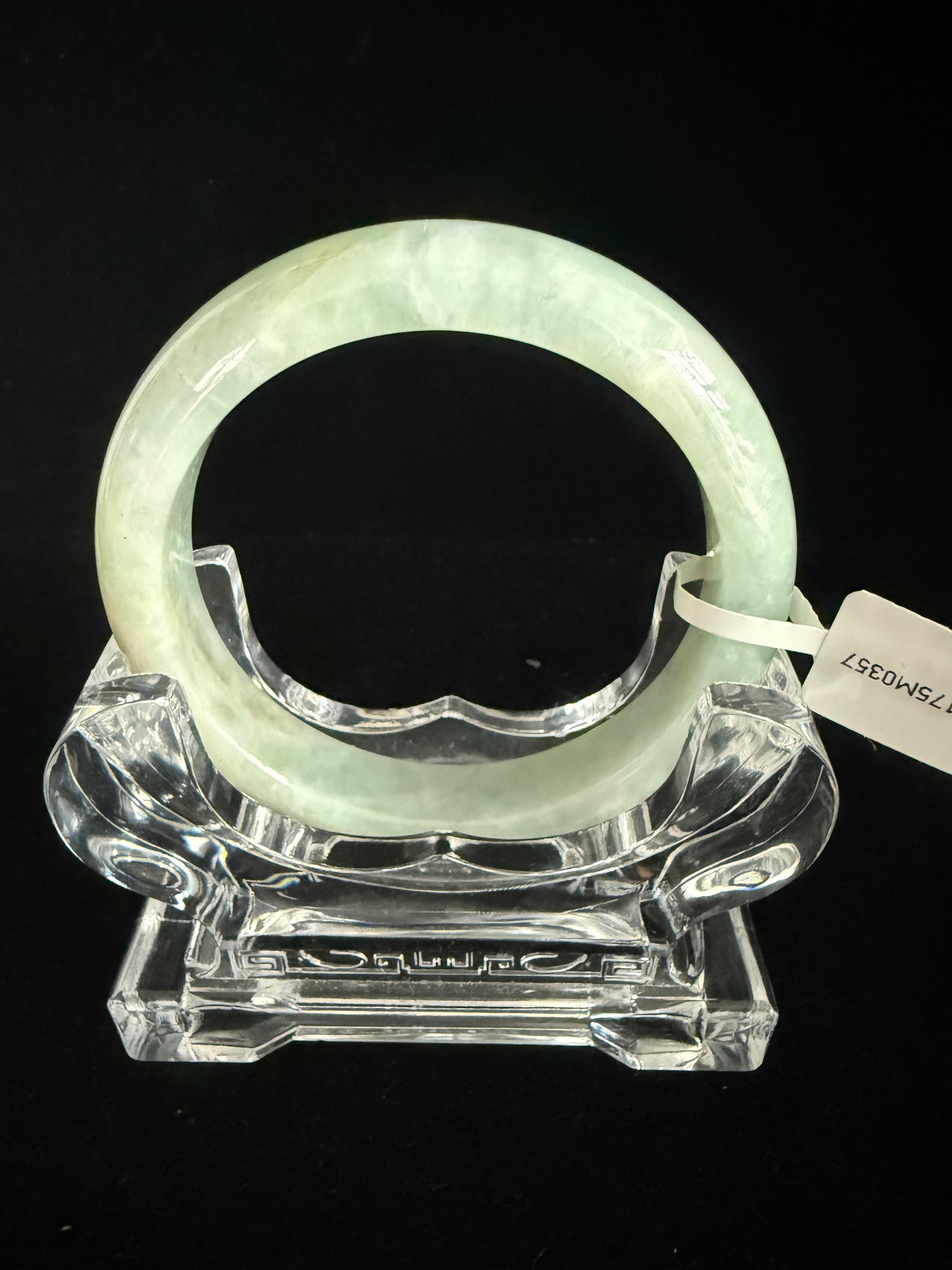 357. Happy light green Jade bangle