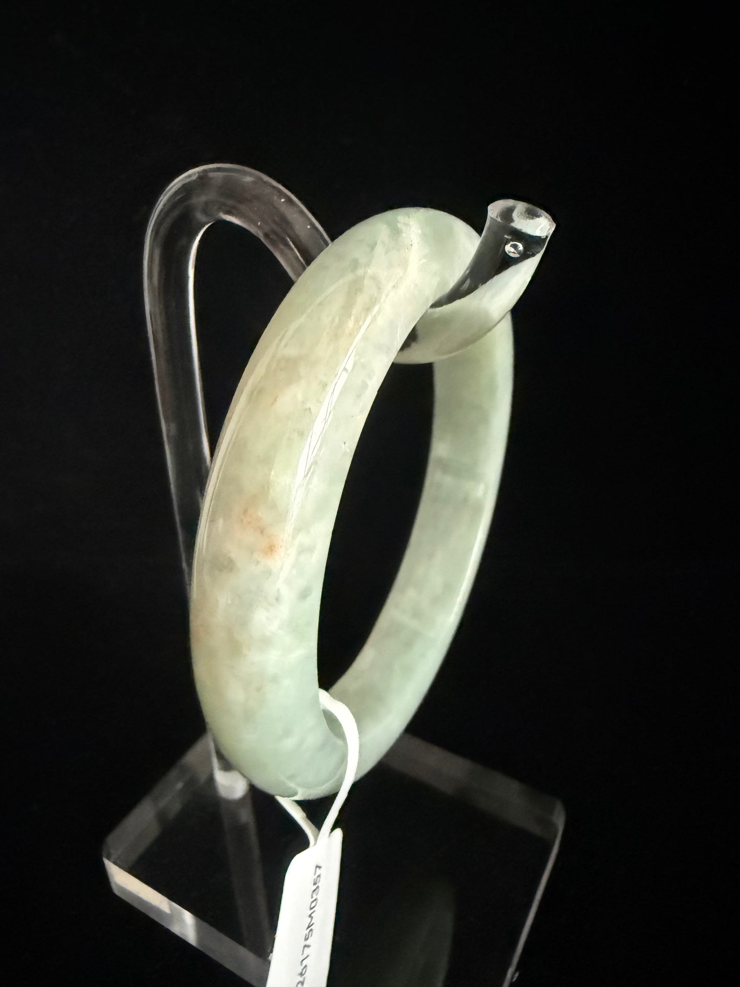 357. Happy light green Jade bangle
