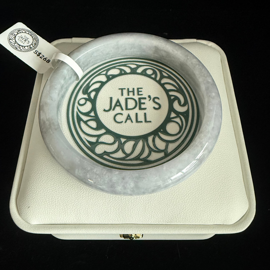 358. Grey purplish Jade bangle